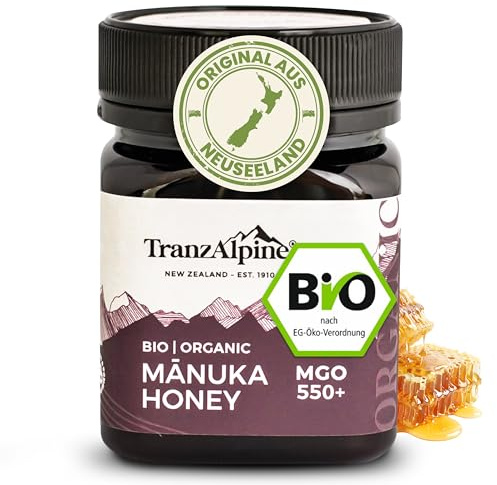 Tranzalpine Miele di Manuka Mg 550+, 250 gr