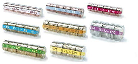 CECONCEPT Münzhüllen, Transparent, 8 Packungen mit je 100 Stück, Reißverschluss, Münzbeutel, Münzaufbewahrungstasche, STORAGE_BAG