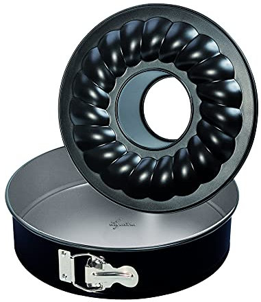 Lagostina Gustosa Tortiera Apribile con Cerniera e Due Fondi Intercambiabili in Acciaio Antiaderente, Diametro 26 cm, Teglia da Forno fino a 210°