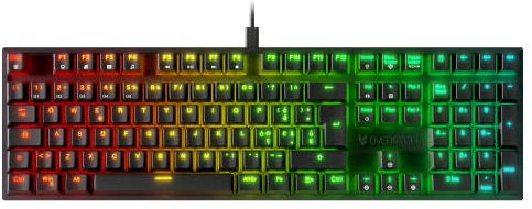 Oversteel - KOVAR Tastiera da gioco USB, retroilluminata RGB, interruttore meccanico Outemu Red, Anti-Ghosting, layout Italiano PC/MAC/Android