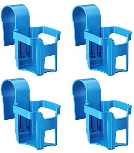 Portavasos para Piscina, Accesorios Piscina Portavasos Colgante, Portavasos Plastico, Portavasos Silla Playa, Universal Playa Jardín Piscina Soporte Latas Bebidas (4pc Set)