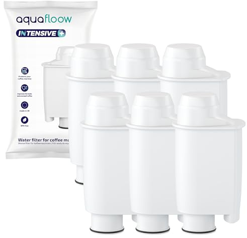 Aquafloow Filtro Acqua, Sostituzione per Brita® Intenza+ Saeco® CA6702/00 Gaggia® – Cartuccia Filtro Intensive+ per Macchine da Caffè (6 Pezzi)