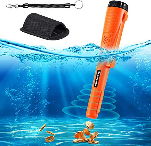 YUNYODA Metalldetektor Pinpointer, Metallsuchgerät 360° Suchen IP68 Wasserdicht mit LED Indicator und Summton Vibration, Handmetalldetektoren für Erwachsenen und Kindern Goldschürfen im Freien