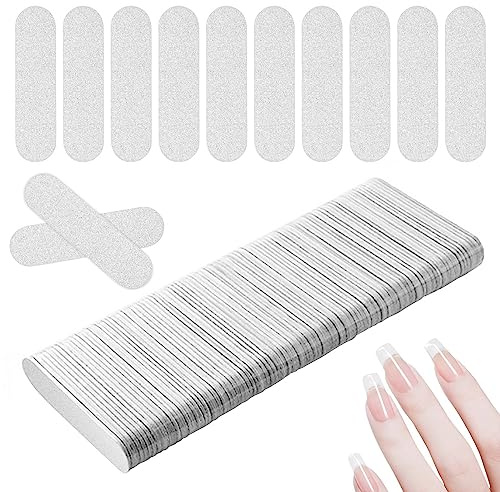 100 Pcs Disposable Mini Nail Files 180/240,Double Sided Emery Board,Nail File Buffer Set Fingernail Buffering Files Manicure Tools Professional Nail Styling Tools for at Home DIY and Salon Use