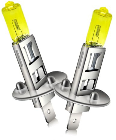 SOFOC H1 Lampe P14.5S 12V 100W Hellgelb 4000K Scheinwerfer Frontnebelscheinwerfer 1500Lm +30% Helligkeit Direkter Ersatz Halogen 2Pcs