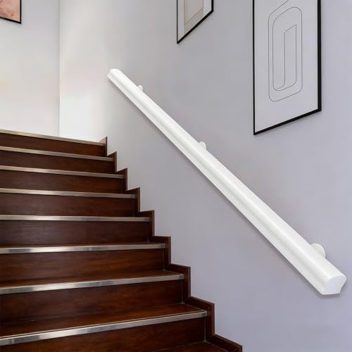 Pasamanos De Escalera De Madera De 50-600 Cm, Apoyabrazos De Seguridad Para Personas Mayores Montados En La Pared, Parapeto Para Pasillos, Barandillas Para Terrazas De Lofts (A, 180cm)