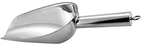 Mikinona Stainless Steel Ring Ice Scoop for Bar Ice Ice Cube Scoop for Freezer Ice Cream Cone Holder