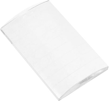 Vaguelly Support pour Extensions de Cils en Verre Blanc Incurvé Facile à Manipuler et Nettoyer pour Salon de Beauté et Extensions de Cils Individuels