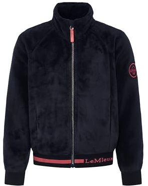 LeMieux Young Rider Libby Fleece - Detachable Zip Hair Tie - Delightfully Snuggly - Navy - 13-14 Years