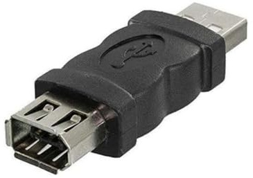 USB till 6-stiftadapter typ A hane till Firewire 1394 hona för kameror och telefoner