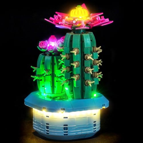 Kit d'éclairage LED compatible avec Lego Flowering Cactus 11509 (pas de modèle), kit d'éclairage de décoration compatible avec Lego 11509 modèle de blocs de construction en forme de cactus fleuri