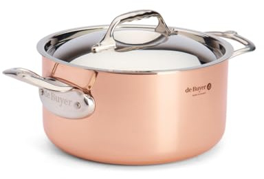 de Buyer - Kochtopf aus Kupfer mit Deckel PRIMA MATERA - 24 cm - 6242.24