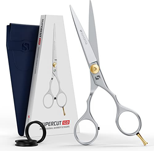 Suvorna 6 Hairdressing Scissors Professional | Hairdressers Scissors | Barber Scissor for Hair Cutting - Sharp Barber Shears for Women, Men & Kids - Precision Right Hand Hair Cutting Scissor UK.