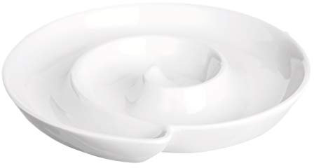 Excelsa White Home Spiral-Vorspeisen, Porzellan, weiß, 188 Centimeters