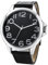 Montre Homme pour Grand Cadran Numérique en Cuir étanche Chiffres Arabes Classique Montre à Quartz pour Homme