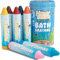 Honeysticks Super Jumbo Bath Crayons Non Toxic (7 Pack) for Toddlers 1-3 and Kids 4-8, Natural Beeswax Crayons, Food-Grade Colours, Fragrance Free, Non Irritating, Bath Toys for Bathtub, Shower, Gift