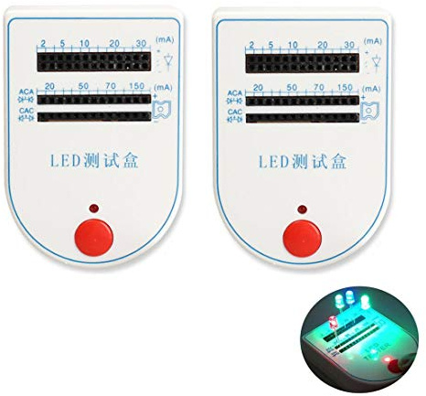 Hailege 2pcs LED Test Box Tester 2~150mA Mini Telefono Mobile per Lampada A Diodo Emettitore di Luce Lampadina Batteria Tester Dispositivo Del Telefono Mobile LED Tester