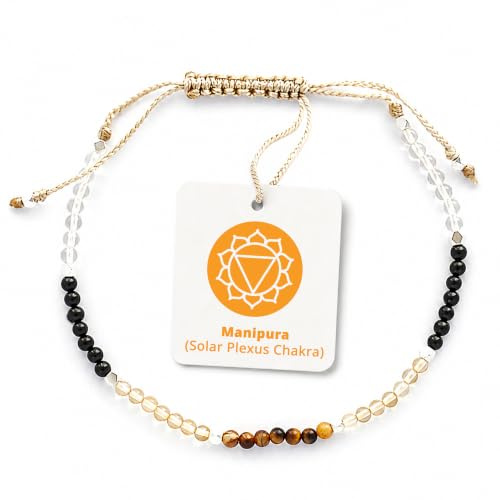 BALIPURA - Handcrafted 7 Chakras Healing Crystal Bracelets for Women - Elegant Beaded Bracelets - Perfect for Friendship and Healing - 2mm Small Beads