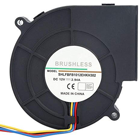 Ventilatore a turbina ad alto volume d'aria DC per picnic campeggio attrezzature di riscaldamento barbecue 12 V 2.94 A