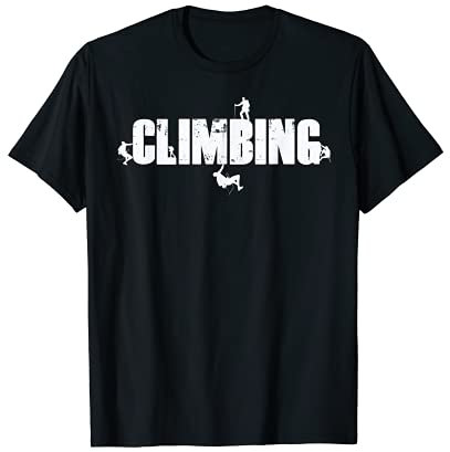 Climbing Bergsteigen Klettern Freiklettern Geschenk T-Shirt