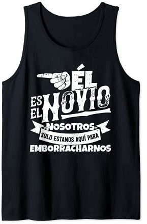 Hombre Despedida de soltero, set de camisetas, 2/3 Él es el novio Camiseta sin Mangas