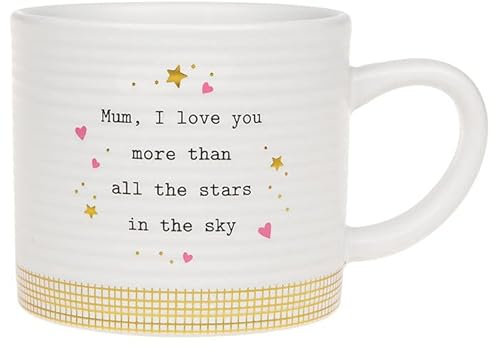 HTUK Mothers Day Mum Birthday Gifts Coffee Mug Gifts for Mum - 250ml Ceramic Coffee Mug Gifts for Mummy 2 Styles (Thoughtful Words Mother's Day Mug Mum)