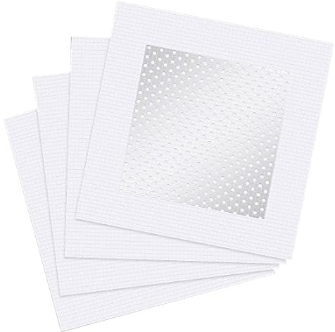 Aluminium Wand Reparatur Patch Selbstklebende Bildschirm Patch Reparatur für Trockenbau Gipskartonplatten (4 Stücke, 4 Zoll)