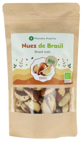 PLANETA HUERTO | Nuez de Brasil ECO 250 g – Semillas Ecológicas Ricas en Proteínas Vegetales, Ácidos Grasos Esenciales y Minerales Vitales