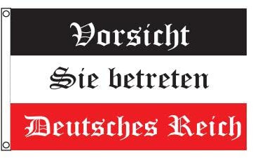 Stormflag Bandera del Imperio Alemán, bandera del Imperio Imperio Alemán, bandera de Alemania, 60 x 90 cm, poliéster, pongee 90 g, con ojales cosidos con doble aguja.
