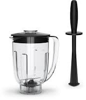Ankarsrum Mixeraufsatz mit Stößel, BPA-freier 1,5 Liter Tritan Behälter, für Smoothies, Shakes, Suppen & Eis crushen, Zubehör für Assistent Original N24-N30