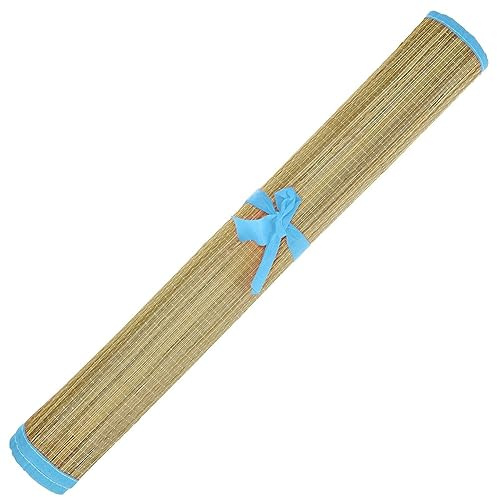 Homestreet Natural Straw Beach Mat, Easy Roll up Beach or Camping Rug for Sunbathing 175cm by 60cm (ONE)