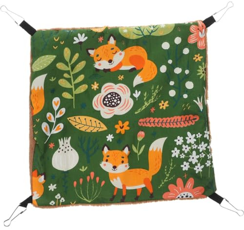 FRCOLOR Doppelschichtige Hängematte Für Kleintiere 30X30Cm Warmes Meerschweinchen Und Hamster Bett Mit Weichem Flanell Für Käfig Zubehör