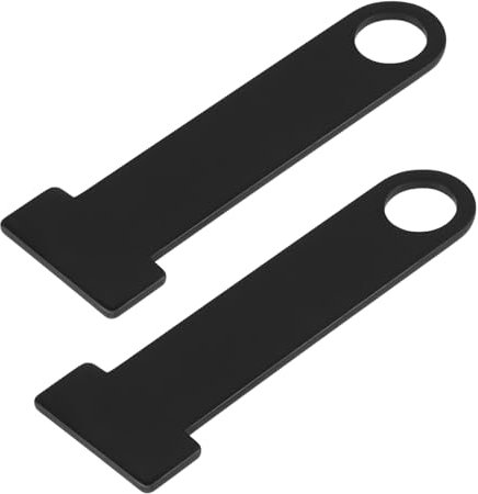 CGEAMDY 2 Piezas Casco Bloqueo D-Ring Lock Casco Correa, Candado De Anilla En D para Correa De Casco De Motocicleta, Universal Metal La Motocicleta D-Anillo Bloqueo La Correa del Cascos(Negro)