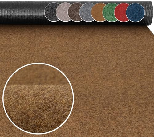 ANRO Dörrmatta smutsfångande matta, löpare, ren entrématta, halkfri, inomhus, utomhus, tvättbar för hall, entré, kruka, metervara, kokos 200 x 100 cm (rektangulär)