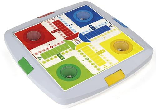 Chicos - Gioco da Tavolo Deluxe 2 in 1 | Parchís e Gioco dell'Oca Automatico per Bambini | Doppio Gioco Classico da Tavolo Bambini | 2 a 4 Giocatori | Consigliato dai 3 4 5 6 7 Anni (64104)