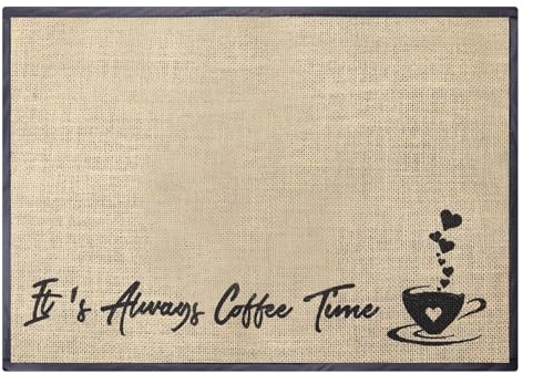 Sicheii 50 x 35.5 cm Coffee Bar Mat, Large Coffee Mat for Countertop Kitchen Counter, Retro Coffee Pot Table Mat for Coffee Station Maker, Espresso Machine Tea Pad Placemat Bar Accessories, B