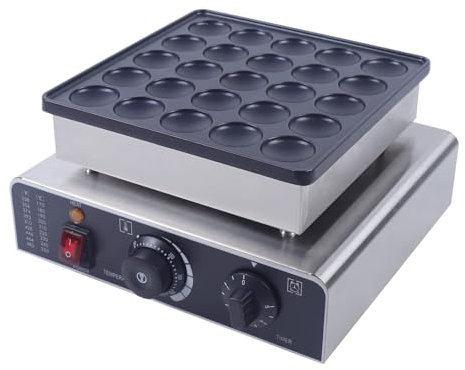 SAYEYBU Mini MáQuina para Hacer Panqueques MáQuina para Hacer Pan, MáQuina para Hacer Wafles Antiadherente EléCtrica Comercial, MáQuina para Hacer Muffins,01