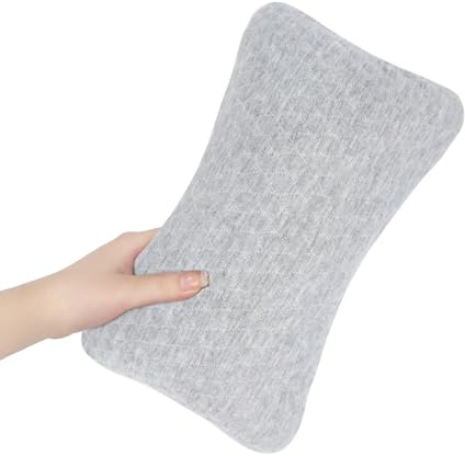 Blublu Park Kleine Mini-Kissen zum Schlafen, 11 x 7, Mini-Reisekissen | Für Nacken, Handgelenk, Lendenwirbelsäule und Knie, Haustierkissen, Baumwolle, Hellgrau - 1 Stück
