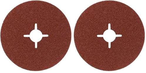 Bosch 2609256251 - Disco da smerigliatura per smerigliatrice angolare per metallo e legno, 125 mm, foro 22 mm, G60, 5 Fogli (Confezione da 2)