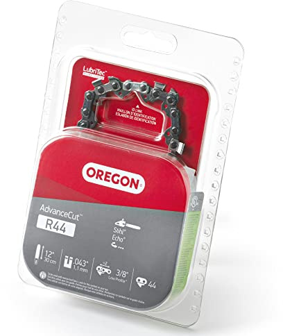 Oregon R44 AdvanceCut 12-Inch Replacement Chainsaw Chain, for Pole Saws & Chain Saw Tools, fits Stihl & Husqvarna,12 Guide Bar, 44 Drive Links, Pitch: 3/8 Low Profile, .043 Gauge (R44)
