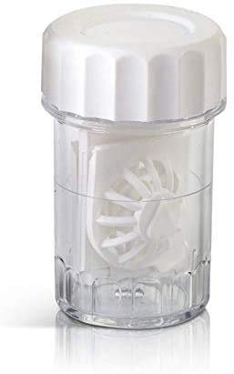 SPORTS WORLD VISION Contact Lens Cases (10 Pieces) Standard Barrel Type Contact Lens Cleaning Container for Everyday Use