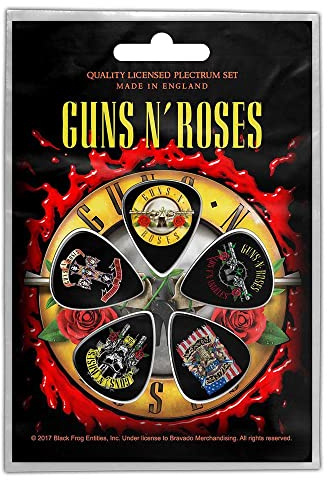 Guns N Roses Plectrum Pack Bullet Logo
