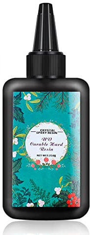 [AKTUALISIERT] 250g UV-Harz, transparentes UV-Harz-Kleber für Schmuck DIY Formen Nailart-Zubehör Harzherstellung, schnelle Aushärtung, kein Mischen erforderlich, kein Vergilben, weniger Geruch