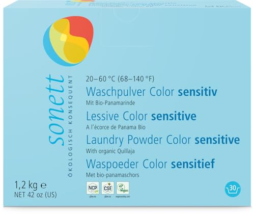 Bio Waschpulver Color sensitiv 20-60°C 2 x 1,20 kg