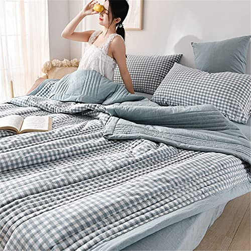 Yinghesheng Coverless Duvet Single Microfibre Summer Quilt, Comfortable Lightweight Cool Summer Blanket, Machine Washable,D,100x150cm