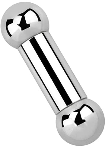 Intimate Piercing Bar in 8.0 with 1.6 mm Thread and 10 mm Balls, Alloy Steel