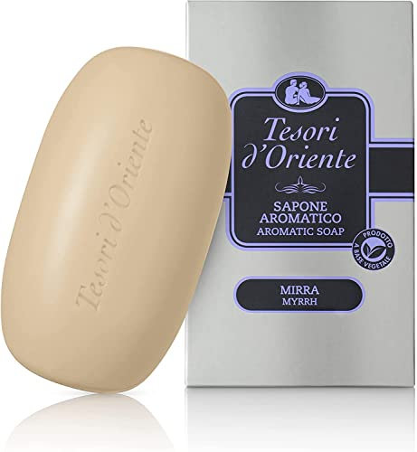 Tesori d'Oriente - Sapone Solido Mirra, Saponetta Aromatica, Fragranza Legnosa, 125gr