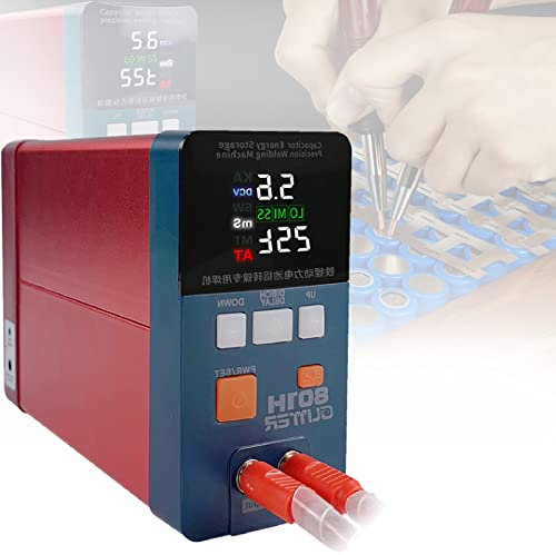 ALSUP Saldatrice Portatile, saldatrice a Punti Senza Fili 801H, saldatrice a Punti a impulsi, Penna per Saldatura a Mano Fai-da-Te con Batteria al Litio 110 V-220 V, saldatrice per batterie al Litio