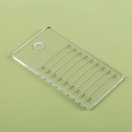 Acrylic Eyelash Extension Pallet, Grafting False Eyelash Organizer Extension Pad Lash Tray Adhesive Glue Palette Individual Holder (Transparent A)