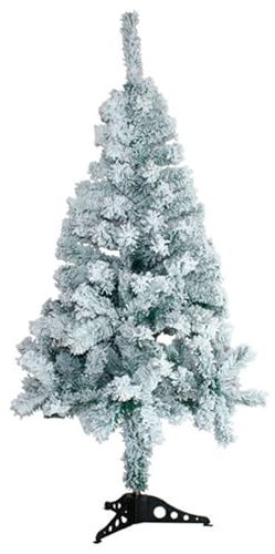 ACAN Tradineur - Árbol de Navidad nevado, Pino, Abeto Artificial Blanco, Estructura de plástico y Metal Revestido, Robusto y Duradero, fácil Montaje, 90 cm